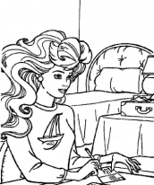 barbie quero ser escritora para colorir