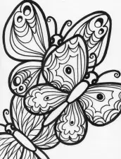 borboleta para imprimir e colorir