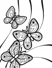 borboleta para pintar e imprimir
