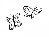 borboletas voando para pintar