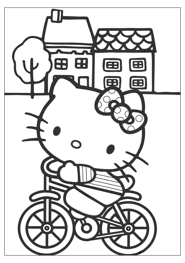 colorir hello kitty