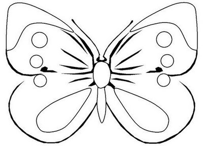 desenho borboleta para colorir