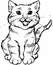 desenho colorir gatos (6)