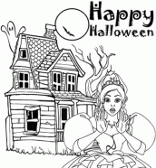 desenho da barbie halloween