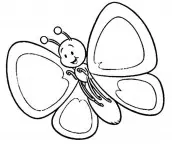 desenho da borboleta para colorir