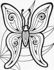 desenho de borboletas para colorir e imprimir