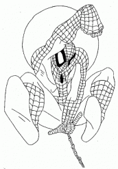 desenho do homem aranha para imprimir