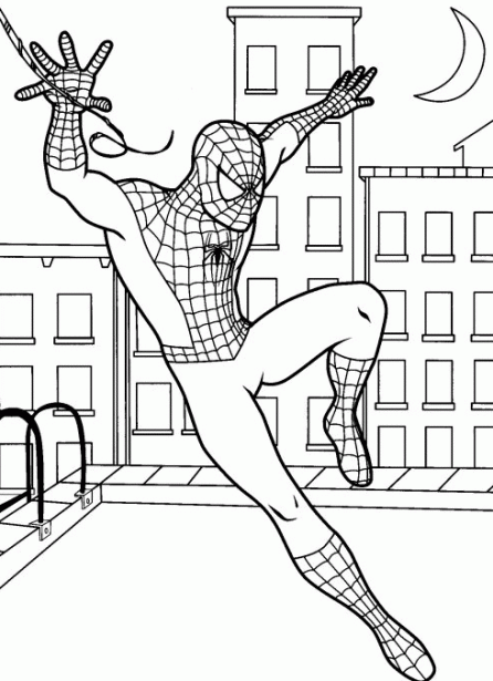 desenho homem aranha para colorir