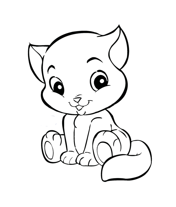 desenho para colorir gato