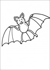 desenho para colorir morcego halloween