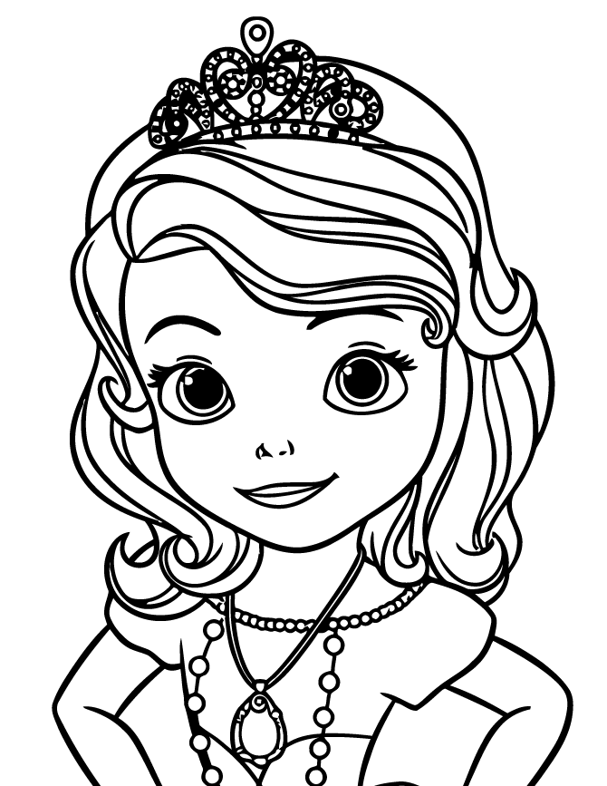 desenhos de sofia para colorir