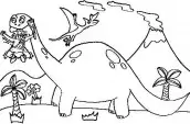 desenhos dinossauros para colorir