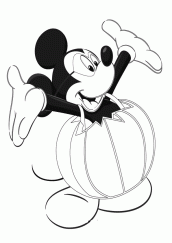 desenhos halloween mickey