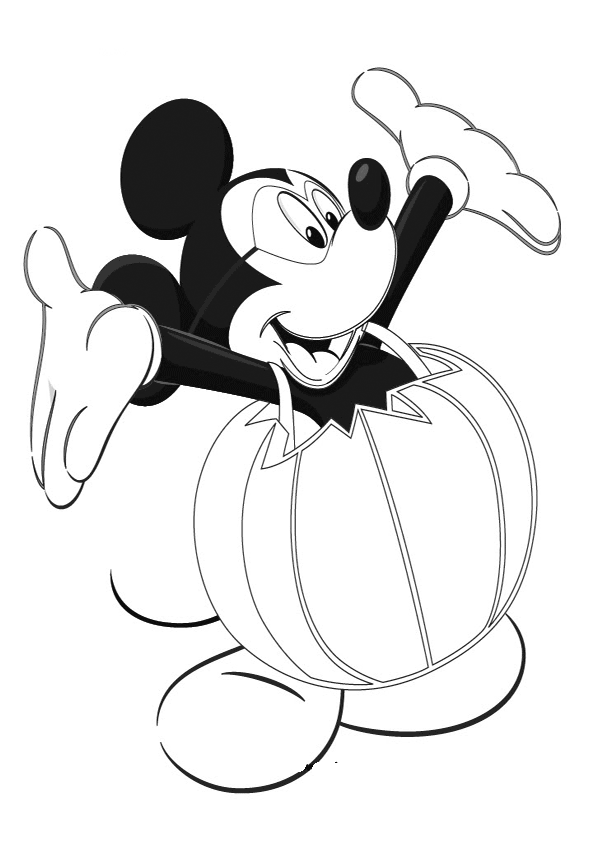 desenhos halloween mickey