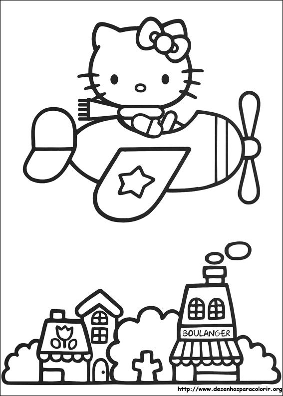 desenhos hello kitty para imprimir