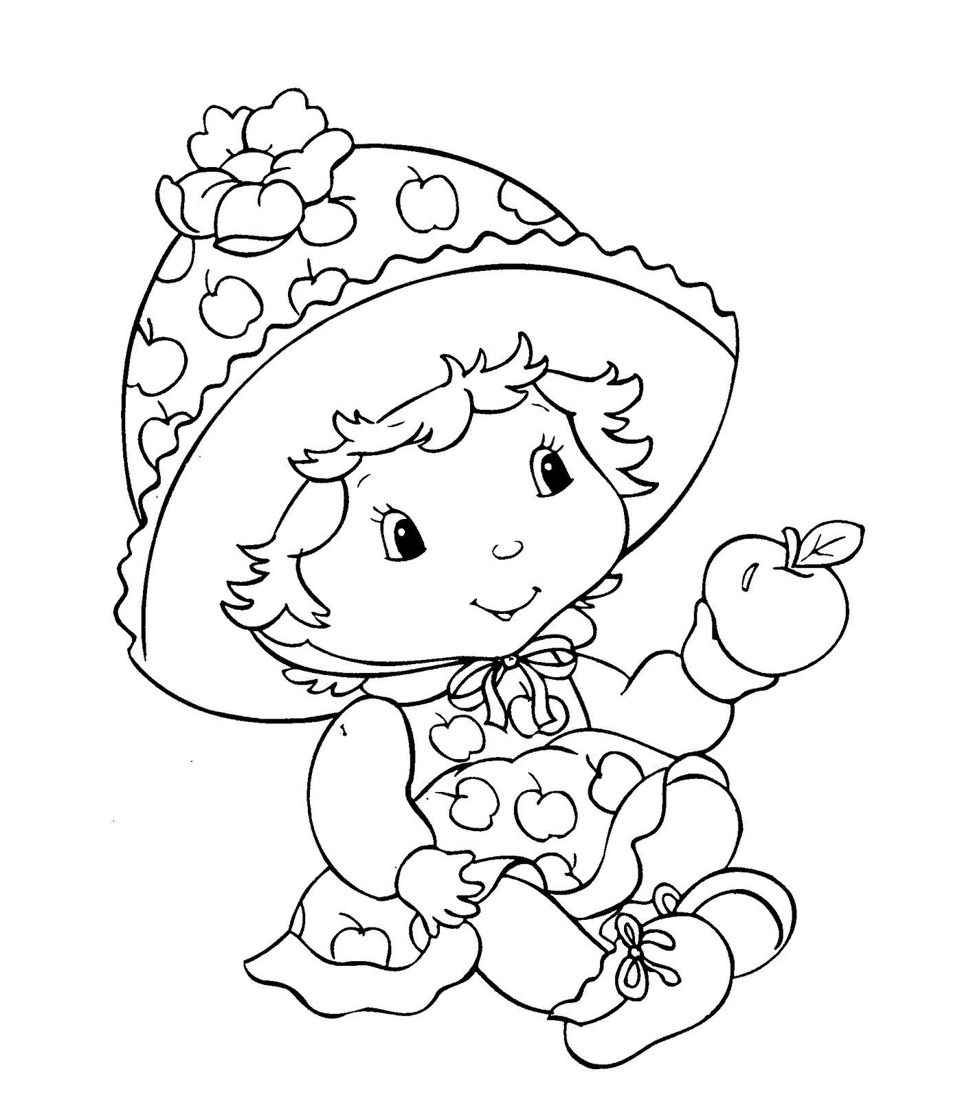 desenhos para colorir da moranguinha baby