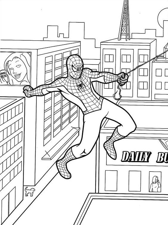 desenhos para colorir homem aranha