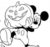 dia do halloween mickey abobora