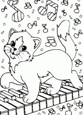 desenho para colorir de gatos e bebês 2032005 Vetor no Vecteezy