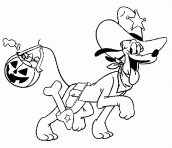 halloween jogos colorir pluto mickey