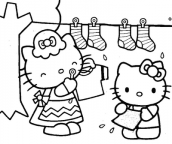 hello kitty desenhos para colorir