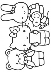 hello kitty desenhos para colorir