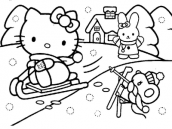 hello kitty para colorir