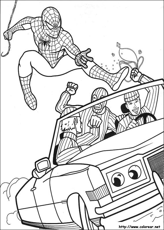 homem aranha desenho para colorir