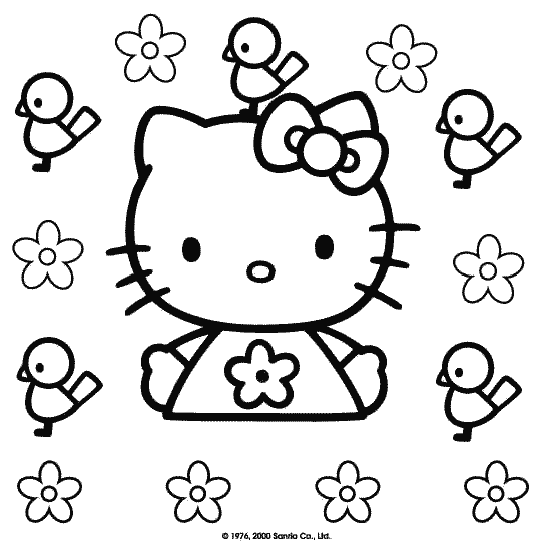 imagens da hello kitty para pintar