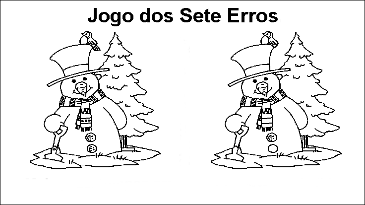 jogo dos sete erros do Natal