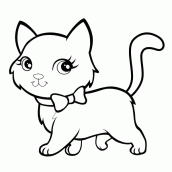 Desenho de gato para colorir e imprimir