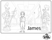 principe james para colorir