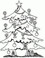 Mais de 30 páginas para colorir de árvores de Natal para crianças -  GBcoloring