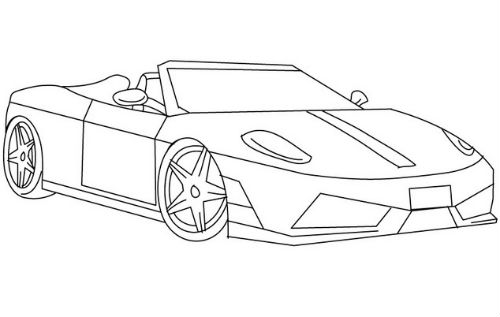 carros para colorir ferrari