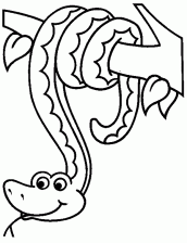 25+ desenhos de cobras para colorir para crianças - GBcoloring