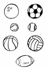 desenho bola para colorir