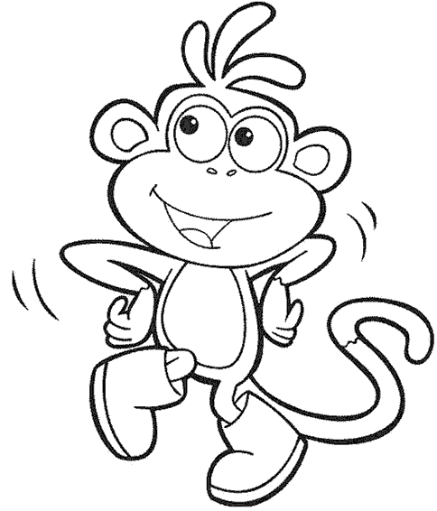 desenho de um macaco para colorir