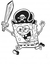 desenho do bob esponja para colorir