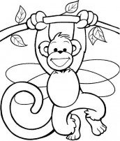 desenho do macaco para colorir