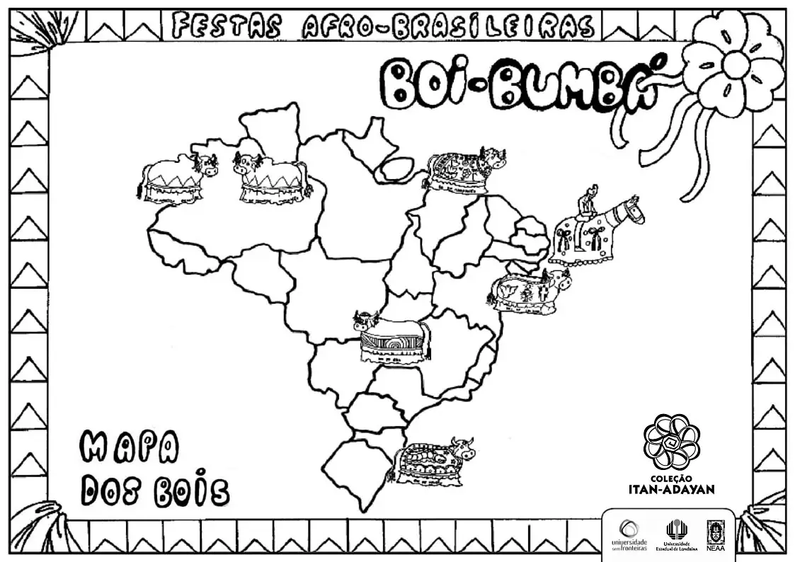 desenho do mapa do brasil para colorir