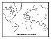 desenho do mapa mundi para colorir