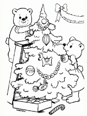 desenho para colorir arvore de natal