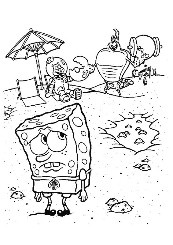 desenho para colorir bob esponja