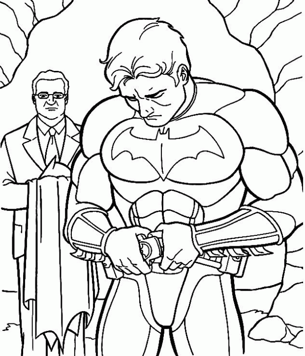 desenho para colorir do batman