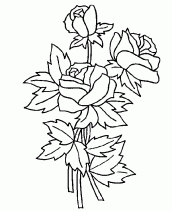 desenho para colorir flor