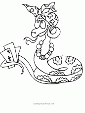desenhos de cobras para colorir