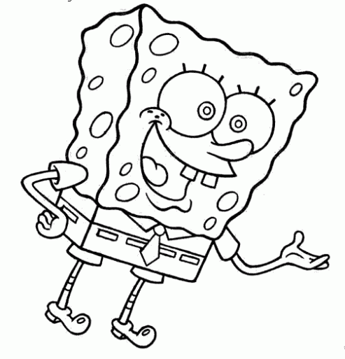 desenhos do bob esponja para colorir