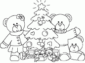 desenhos para colorir arvore de natal