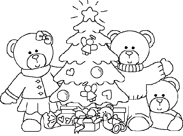 desenhos para colorir arvore de natal