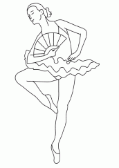 desenhos para colorir de bailarinas